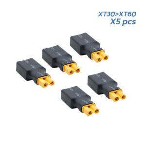 Adapter XT30 Buchse auf XT60 Stecker - 5 Stk