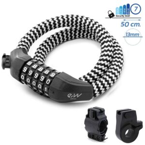 Zahlenschloss EWLK025 mit weißer Nylonhülle