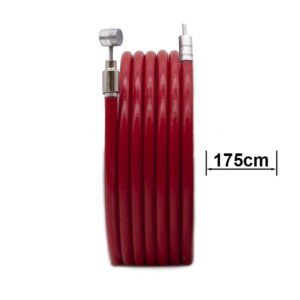 Rotes Bremskabel und Hülle