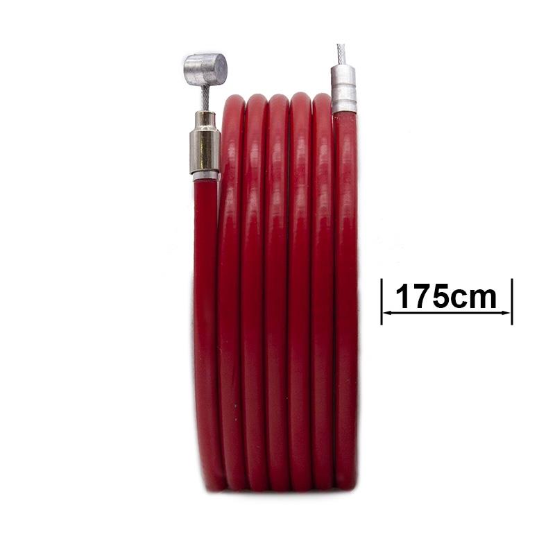 Rotes Bremskabel und Hülle