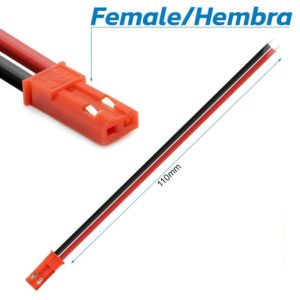 JST-Stecker mit Kabel -WEIBLICH