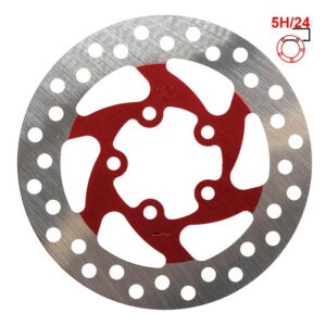 Bremsscheibe 120mm 5H rot