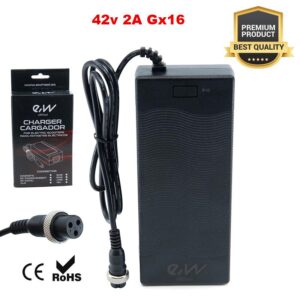 Premium 36V Ladegerät (Output 42V) 2A Anschluss GX16 [eWheel]