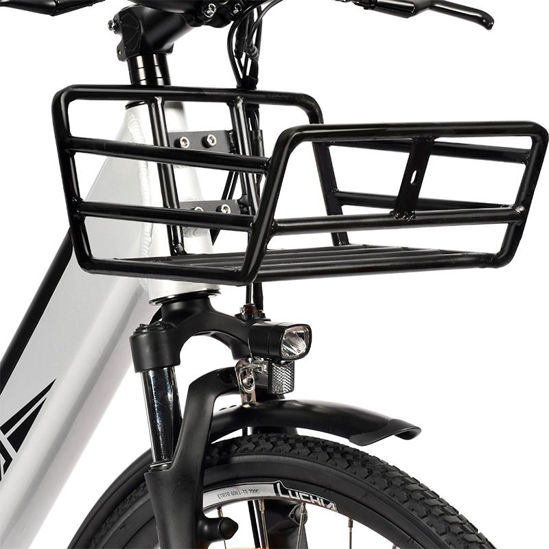 Arturo silbernes 700C Urban-Elektrofahrrad mit Aluminiumrahmen und Scheibenbremsen - Image 2