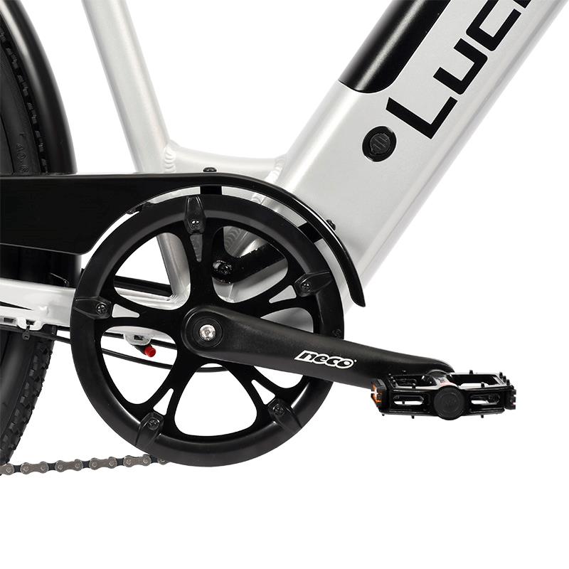 Arturo silbernes 700C Urban-Elektrofahrrad mit Aluminiumrahmen und Scheibenbremsen - Image 3