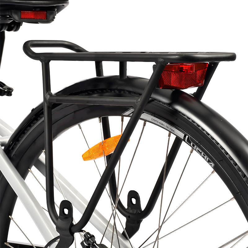 Arturo silbernes 700C Urban-Elektrofahrrad mit Aluminiumrahmen und Scheibenbremsen - Image 4