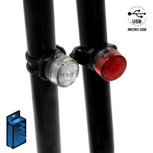 EWL001 Wiederaufladbares LED-Front- und Rücklichtset