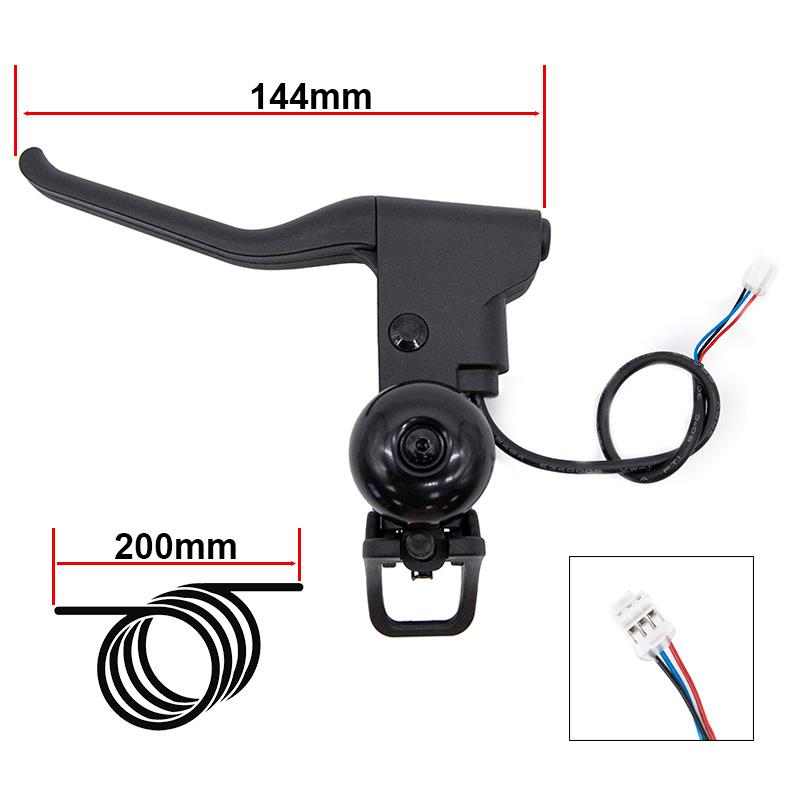 Bremshebel mit Halle, Spanner und Glocke L für Ninebot F und D - JST ZH-Anschluss - Image 2