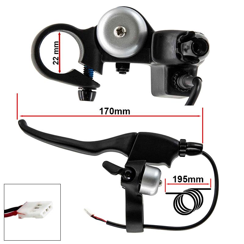 Bremshebel mit Sensor, Spanner und Klingel L für Cecotec Outsider / Bongo Serie A - Image 2