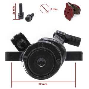 CT005-M08 Mechanischer Bremssattel L 50mm Schwarz für Ninebot F und D Serie