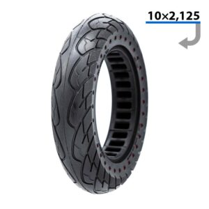 Ultraleichtes Vollrad 10x2.125-6.1/B34 - rote Punkte [Nedong]