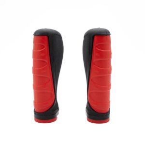 Rote ergonomische Silikon-Verriegelungsgriffe - 2 Stück